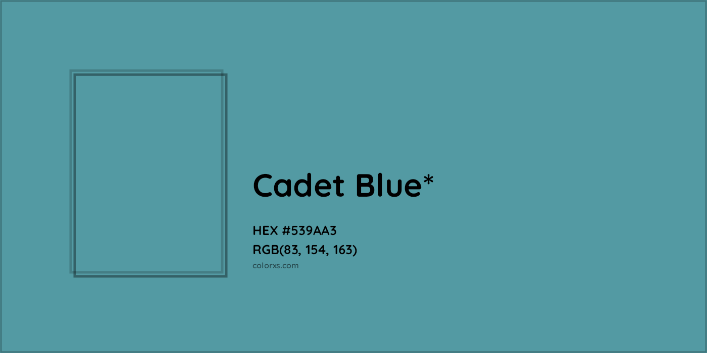 HEX #539AA3 Color Name, Color Code, Palettes, Similar Paints, Images