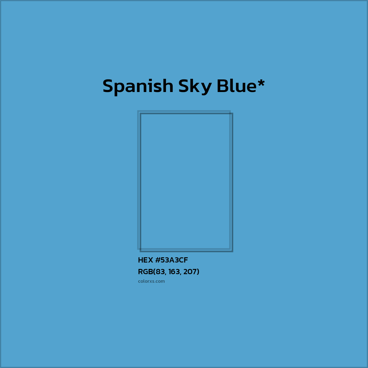 HEX #53A3CF Color Name, Color Code, Palettes, Similar Paints, Images