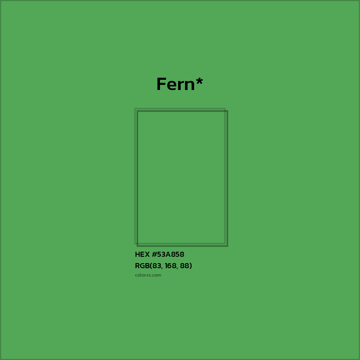 HEX #53A858 Color Name, Color Code, Palettes, Similar Paints, Images