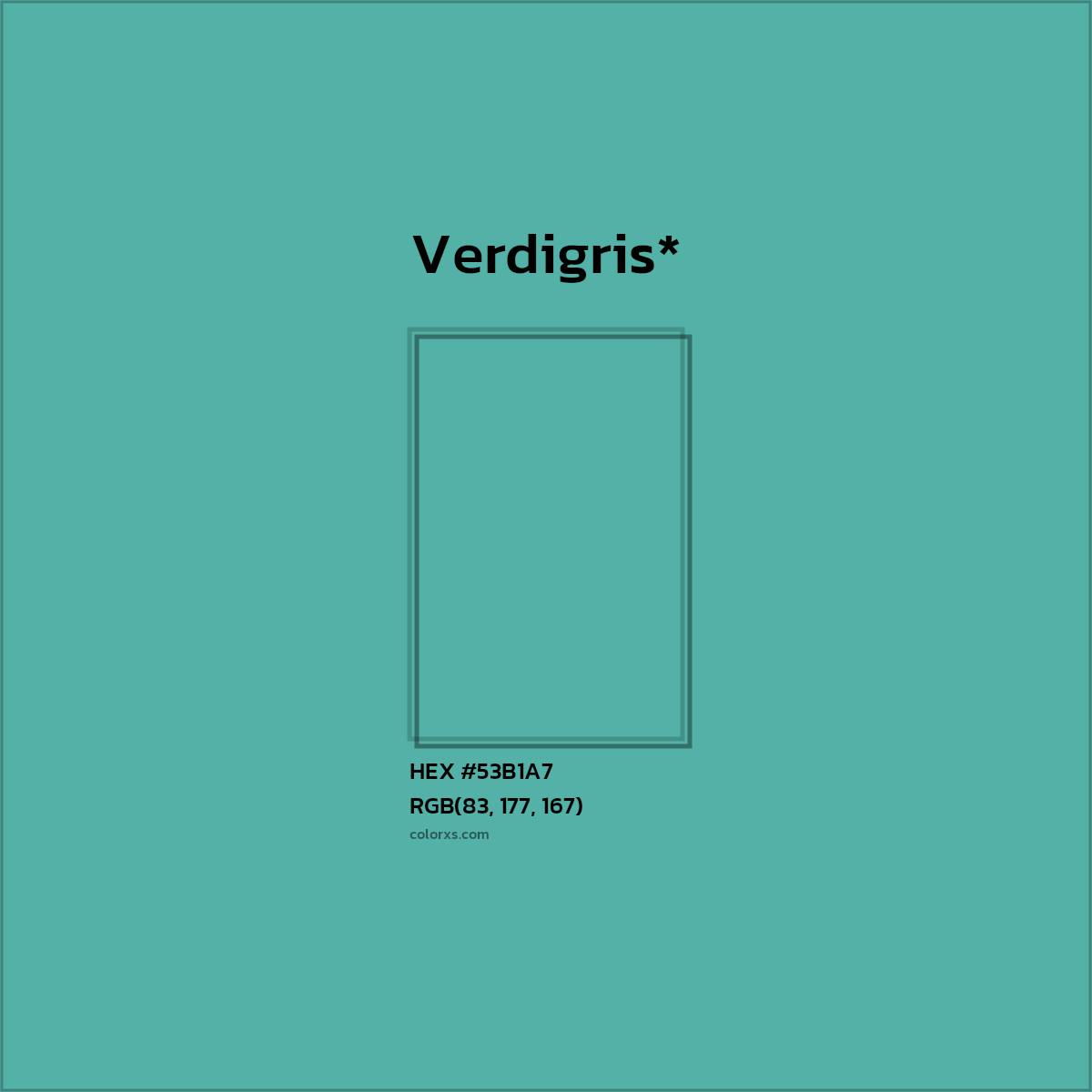 HEX #53B1A7 Color Name, Color Code, Palettes, Similar Paints, Images