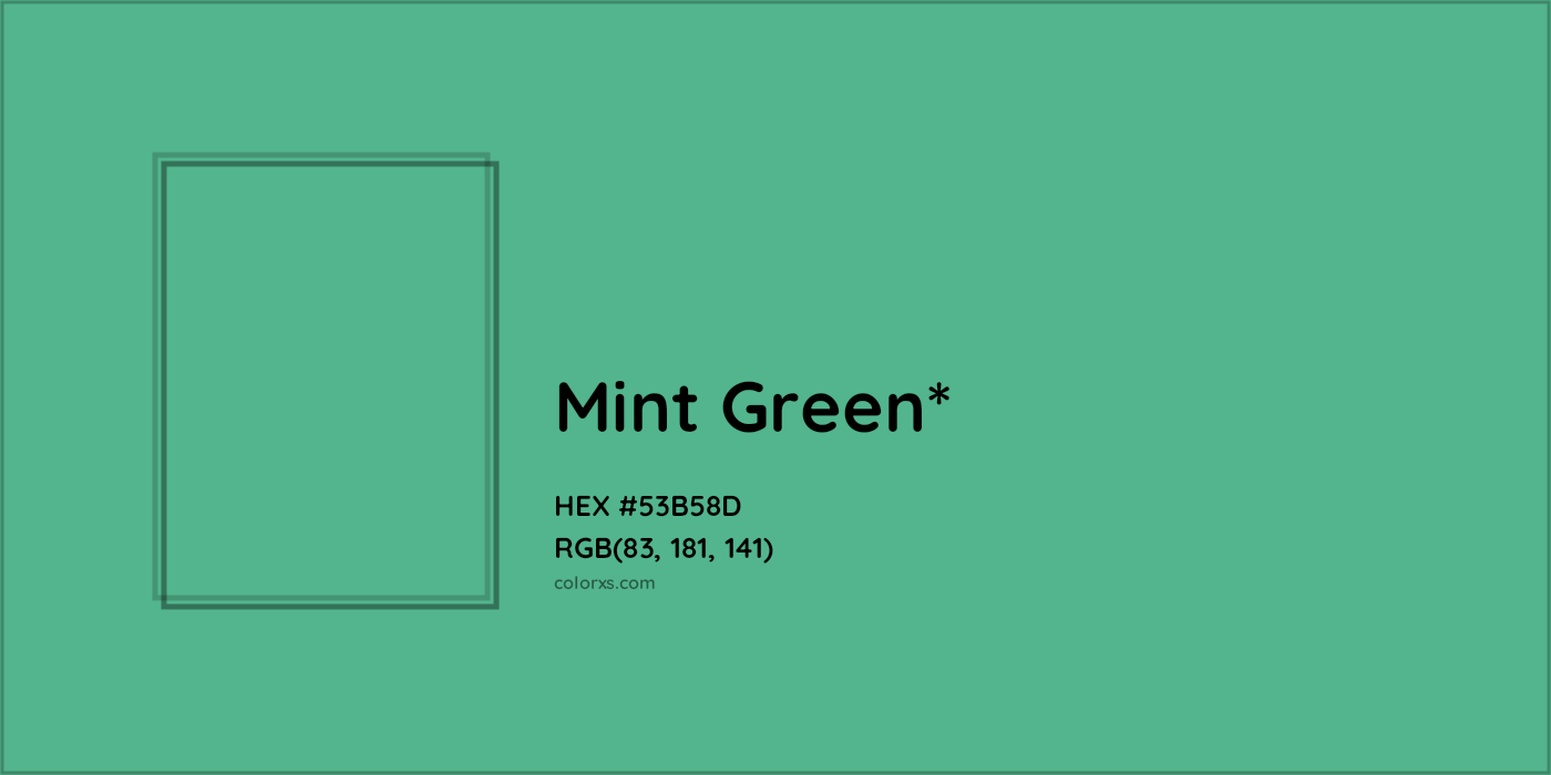HEX #53B58D Color Name, Color Code, Palettes, Similar Paints, Images