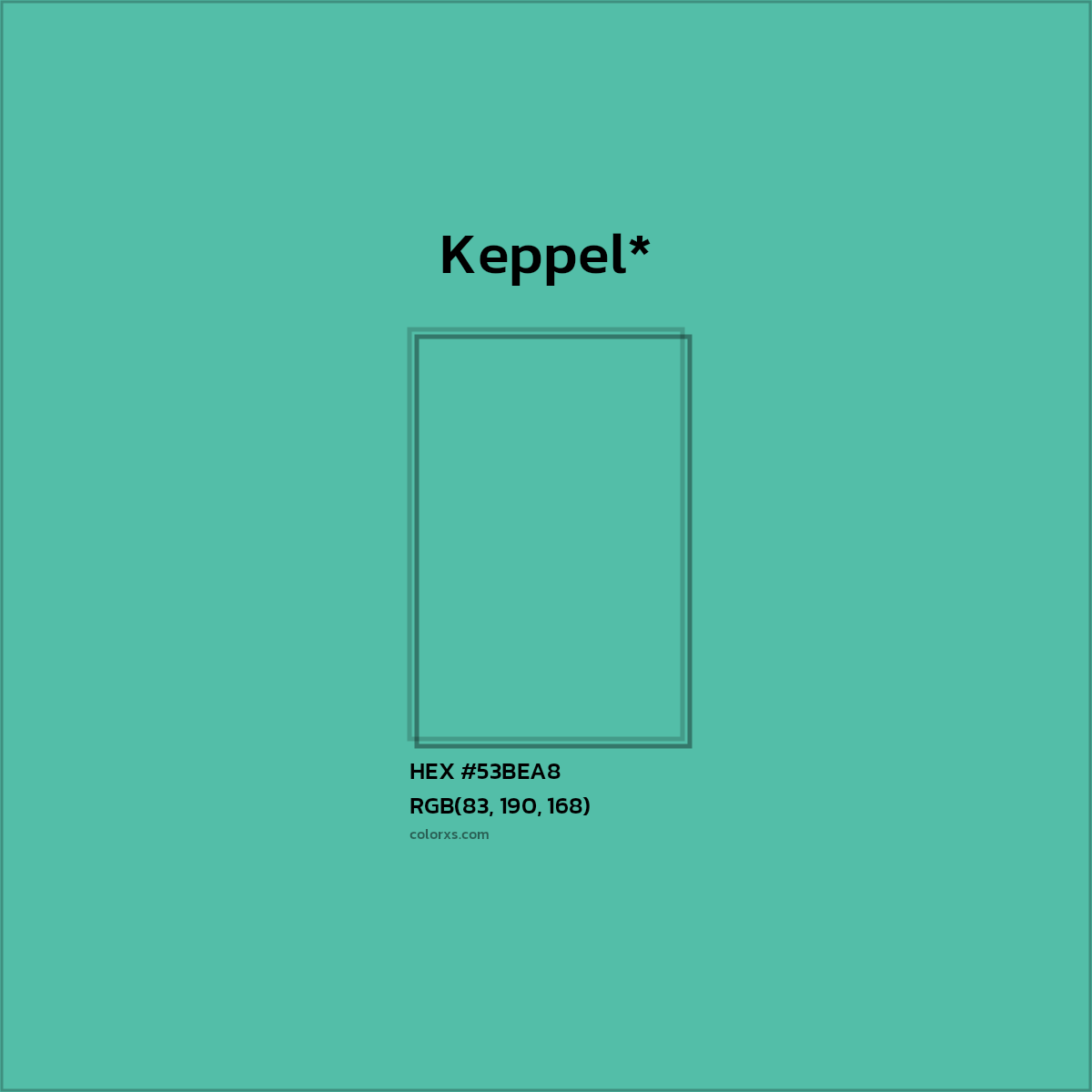 HEX #53BEA8 Color Name, Color Code, Palettes, Similar Paints, Images