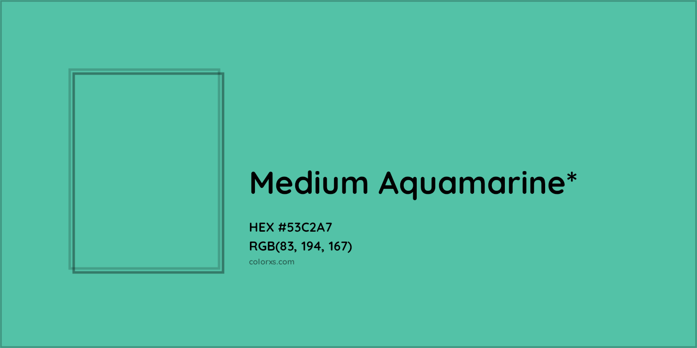 HEX #53C2A7 Color Name, Color Code, Palettes, Similar Paints, Images