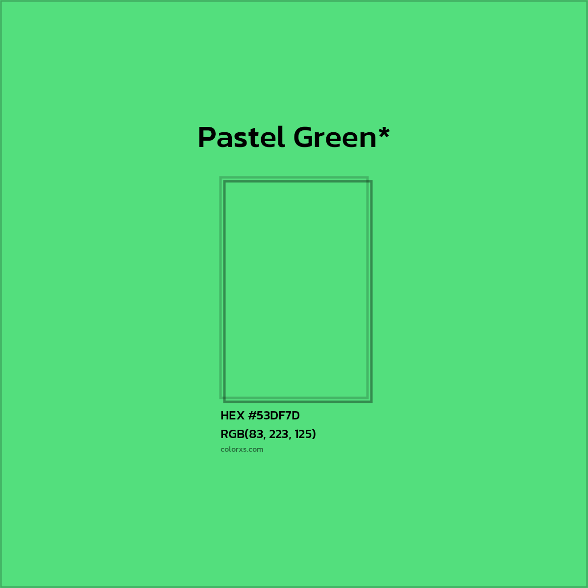 HEX #53DF7D Color Name, Color Code, Palettes, Similar Paints, Images