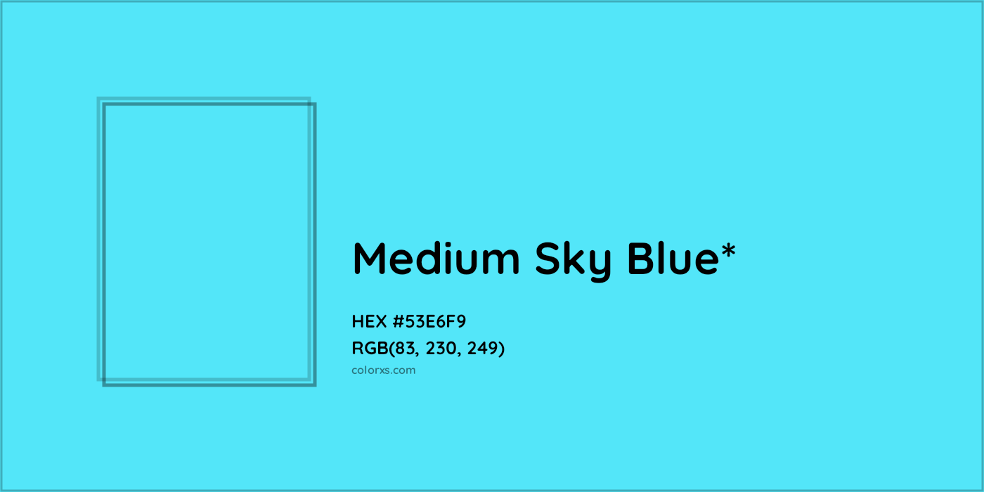 HEX #53E6F9 Color Name, Color Code, Palettes, Similar Paints, Images