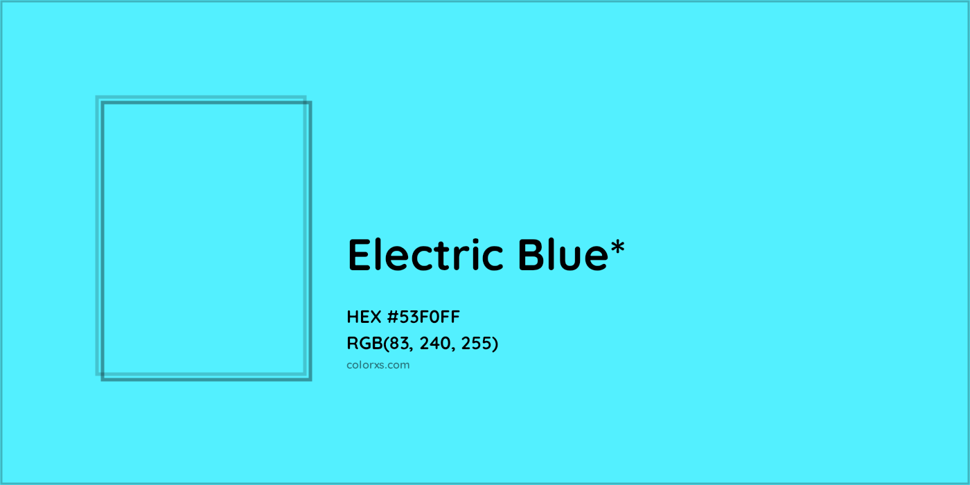 HEX #53F0FF Color Name, Color Code, Palettes, Similar Paints, Images