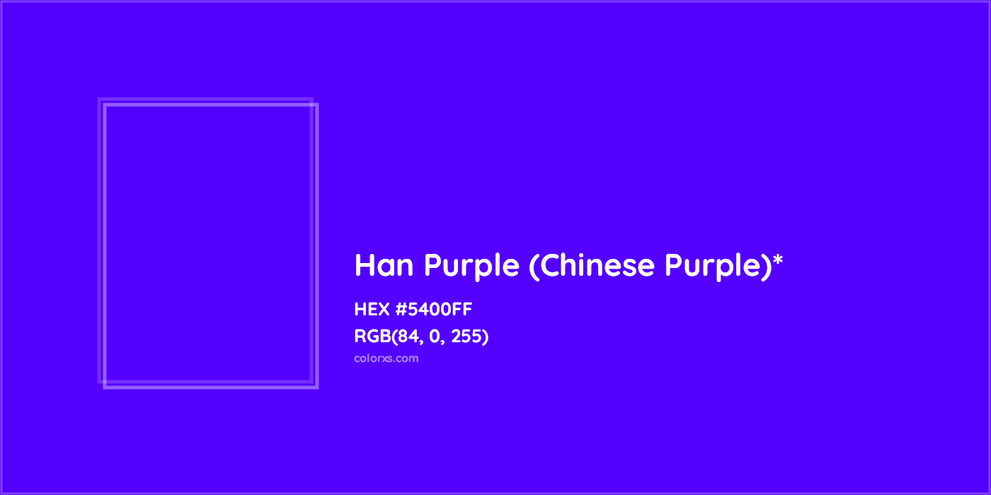 HEX #5400FF Color Name, Color Code, Palettes, Similar Paints, Images