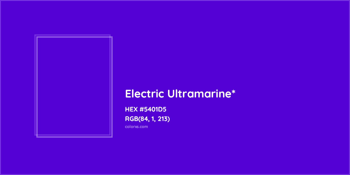 HEX #5401D5 Color Name, Color Code, Palettes, Similar Paints, Images