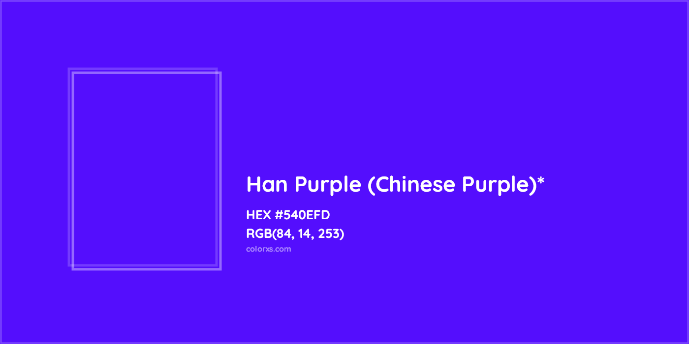 HEX #540EFD Color Name, Color Code, Palettes, Similar Paints, Images
