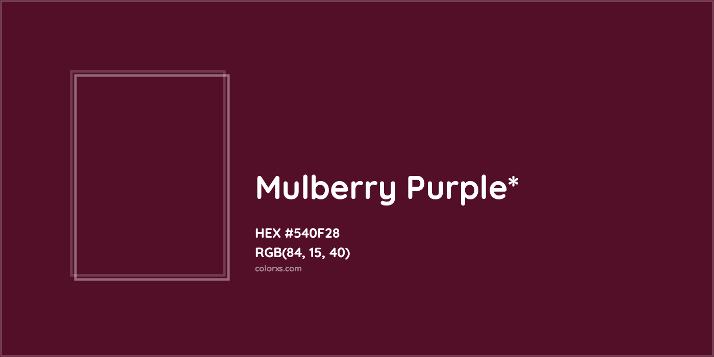 HEX #540F28 Color Name, Color Code, Palettes, Similar Paints, Images