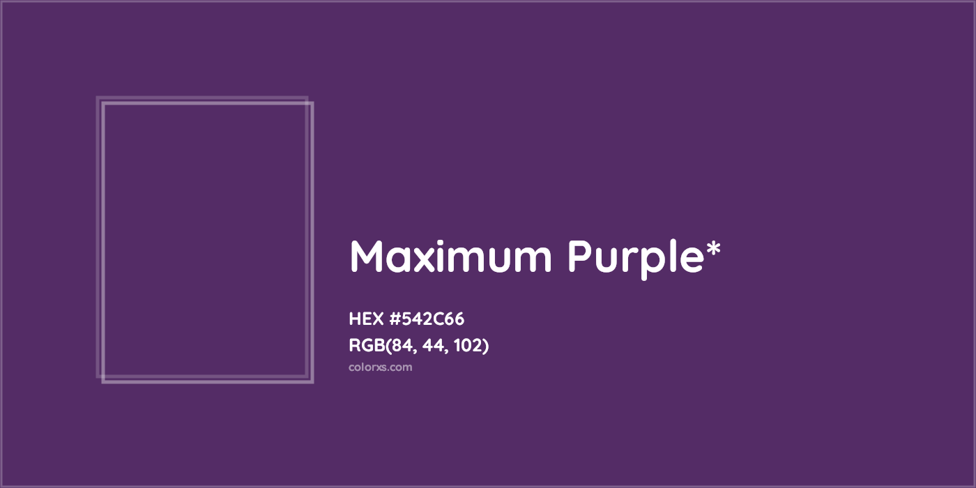 HEX #542C66 Color Name, Color Code, Palettes, Similar Paints, Images