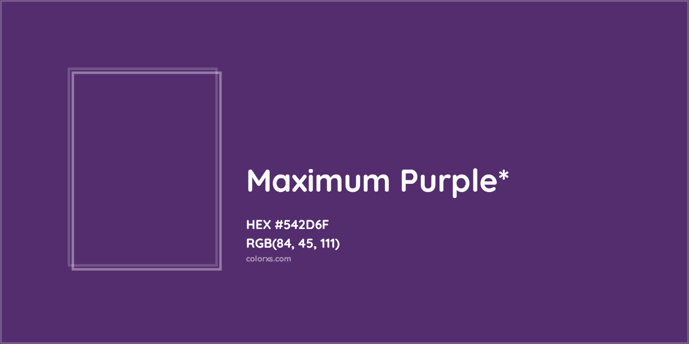 HEX #542D6F Color Name, Color Code, Palettes, Similar Paints, Images