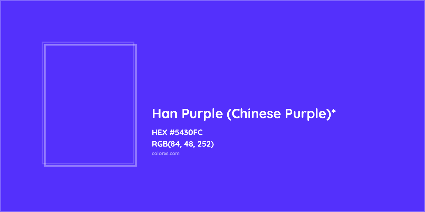 HEX #5430FC Color Name, Color Code, Palettes, Similar Paints, Images