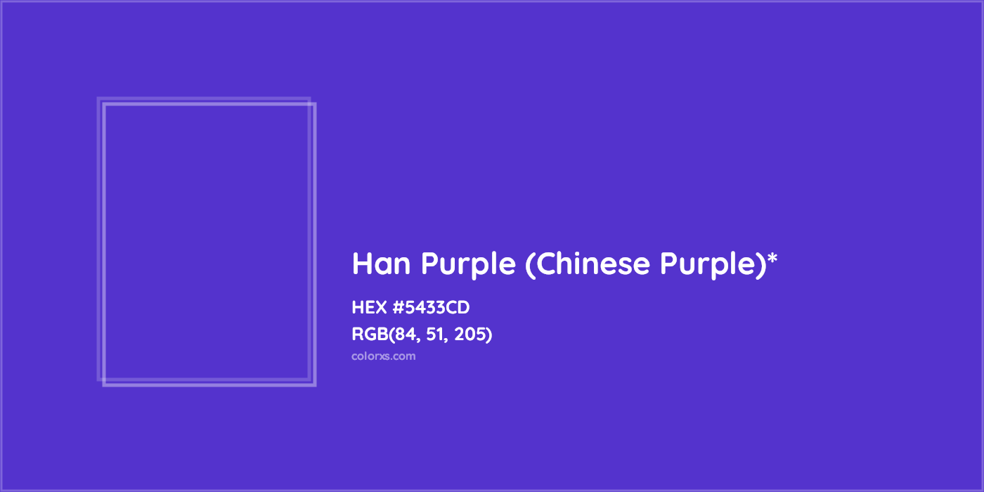 HEX #5433CD Color Name, Color Code, Palettes, Similar Paints, Images