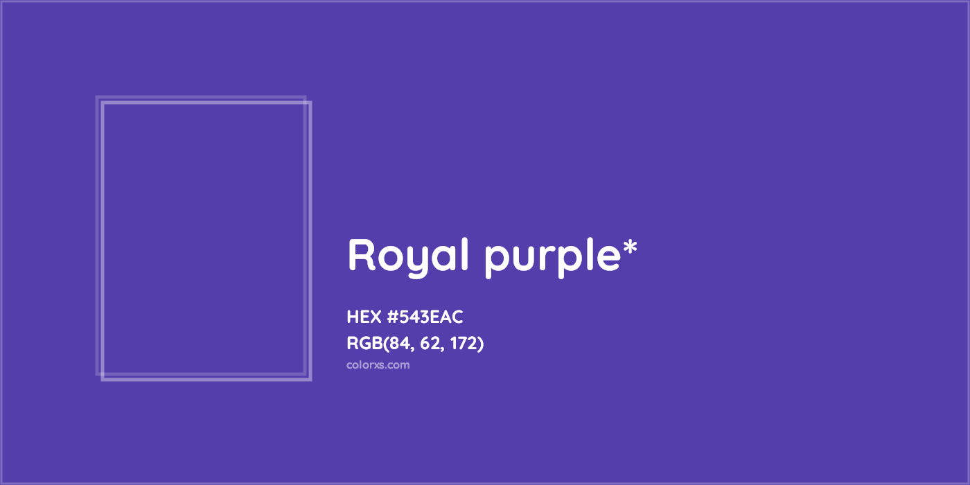 HEX #543EAC Color Name, Color Code, Palettes, Similar Paints, Images