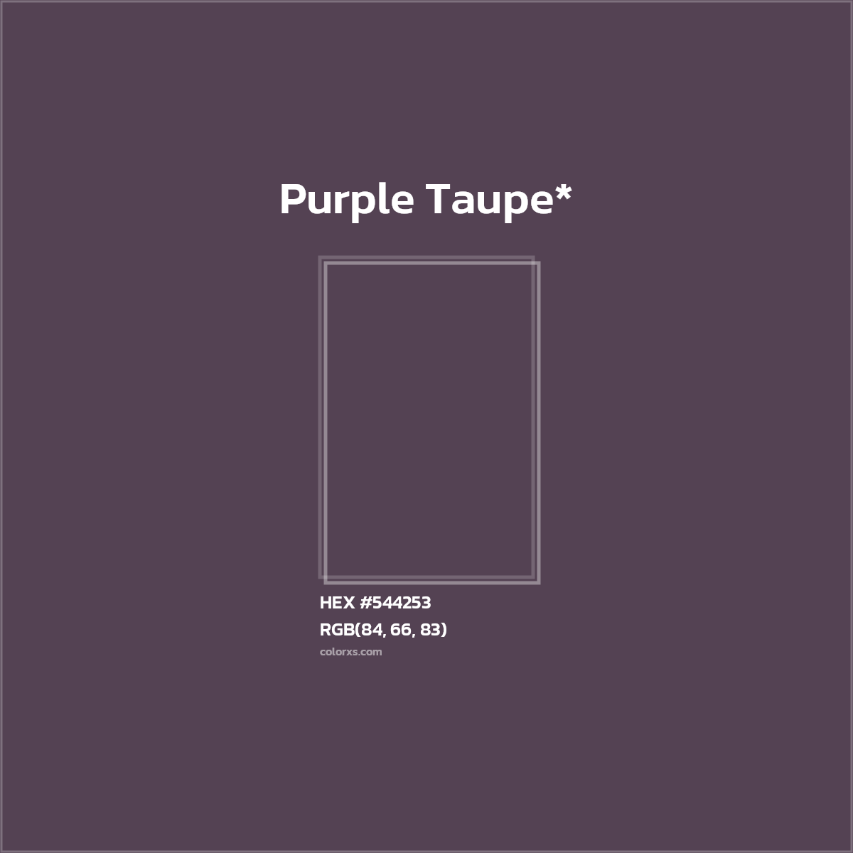 HEX #544253 Color Name, Color Code, Palettes, Similar Paints, Images