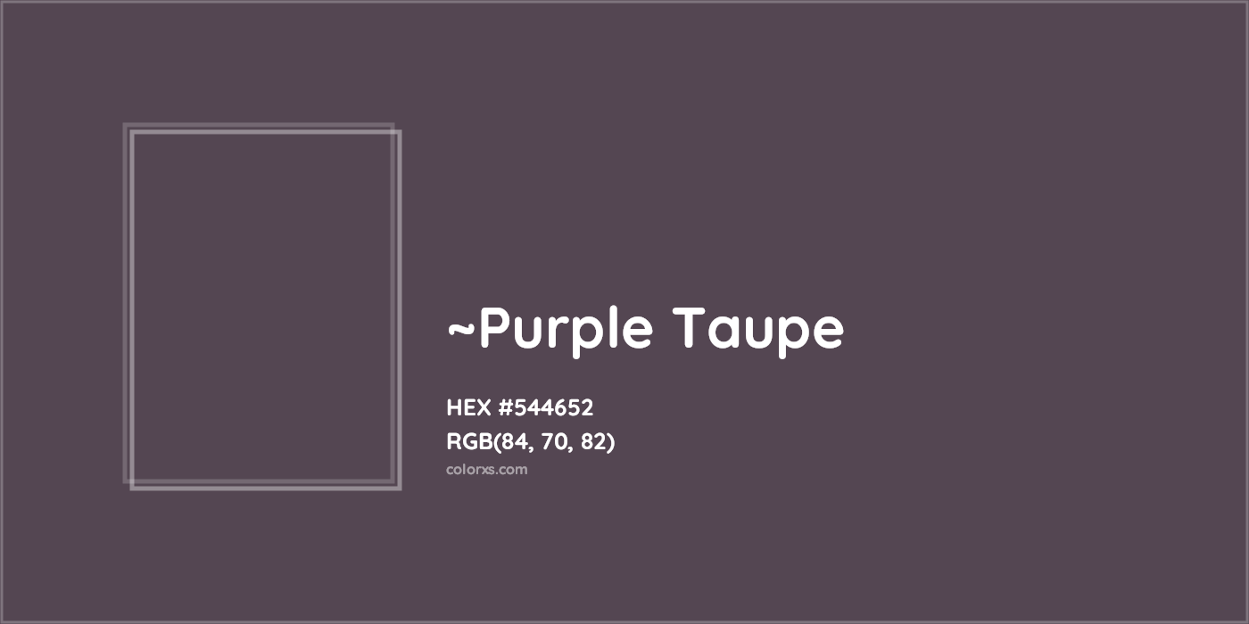 HEX #544652 Color Name, Color Code, Palettes, Similar Paints, Images