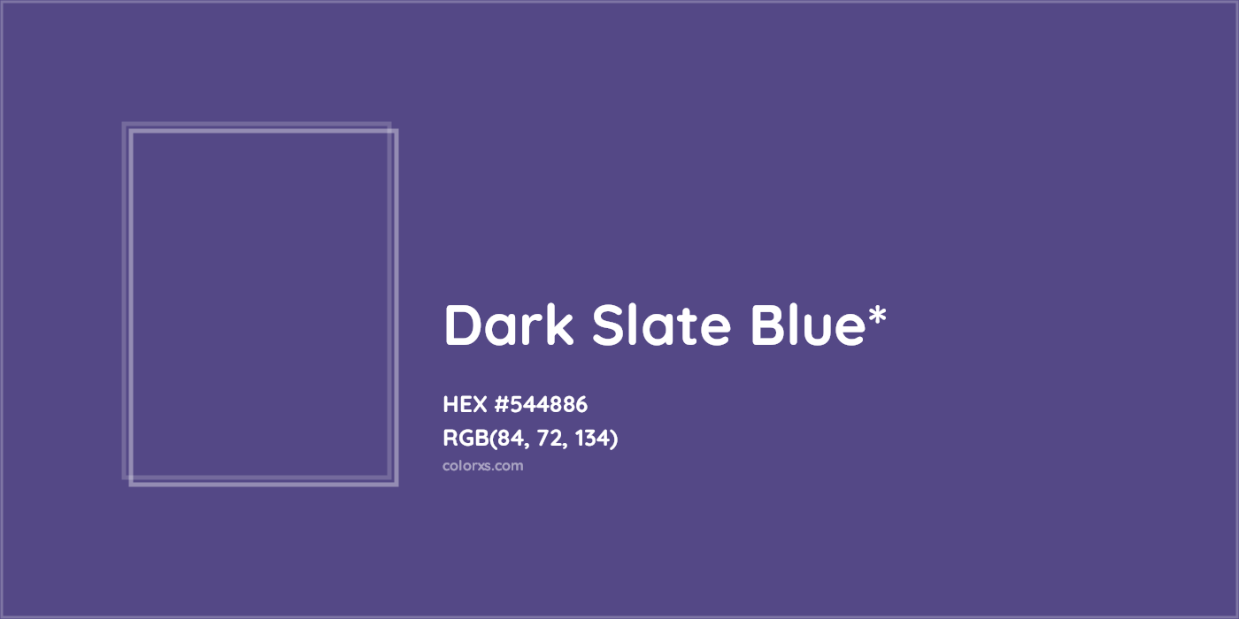 HEX #544886 Color Name, Color Code, Palettes, Similar Paints, Images