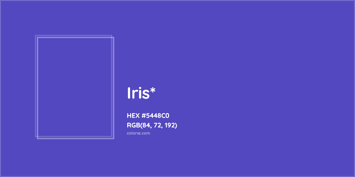 HEX #5448C0 Color Name, Color Code, Palettes, Similar Paints, Images