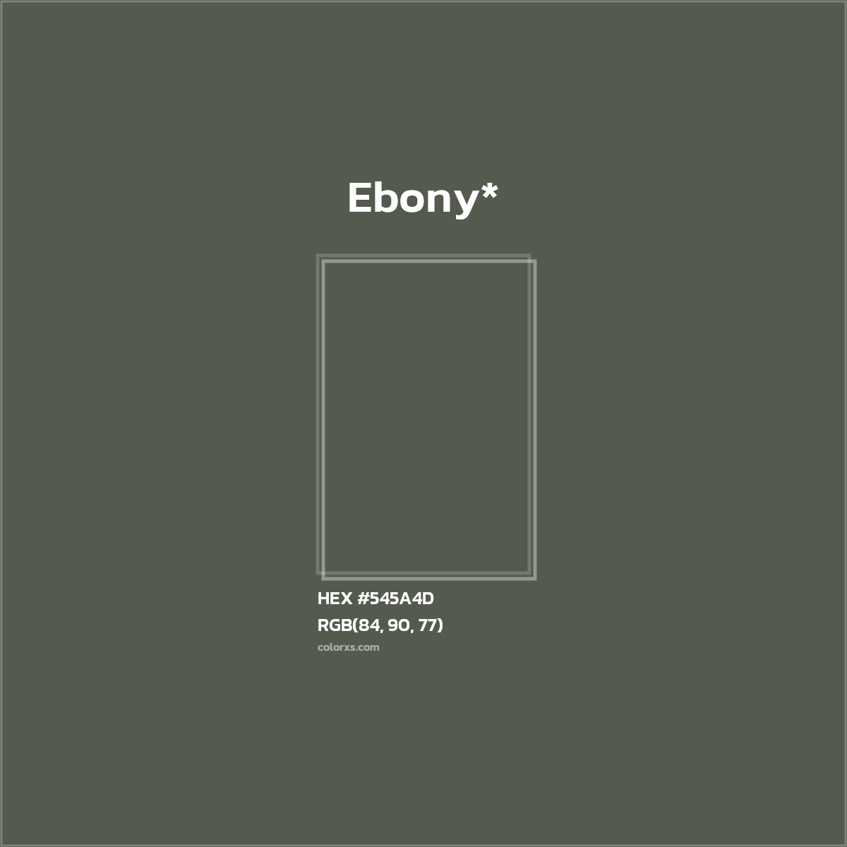 HEX #545A4D Color Name, Color Code, Palettes, Similar Paints, Images