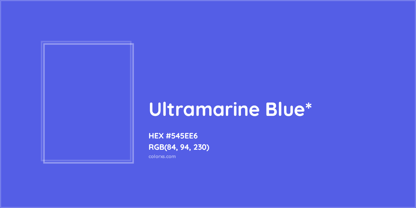HEX #545EE6 Color Name, Color Code, Palettes, Similar Paints, Images