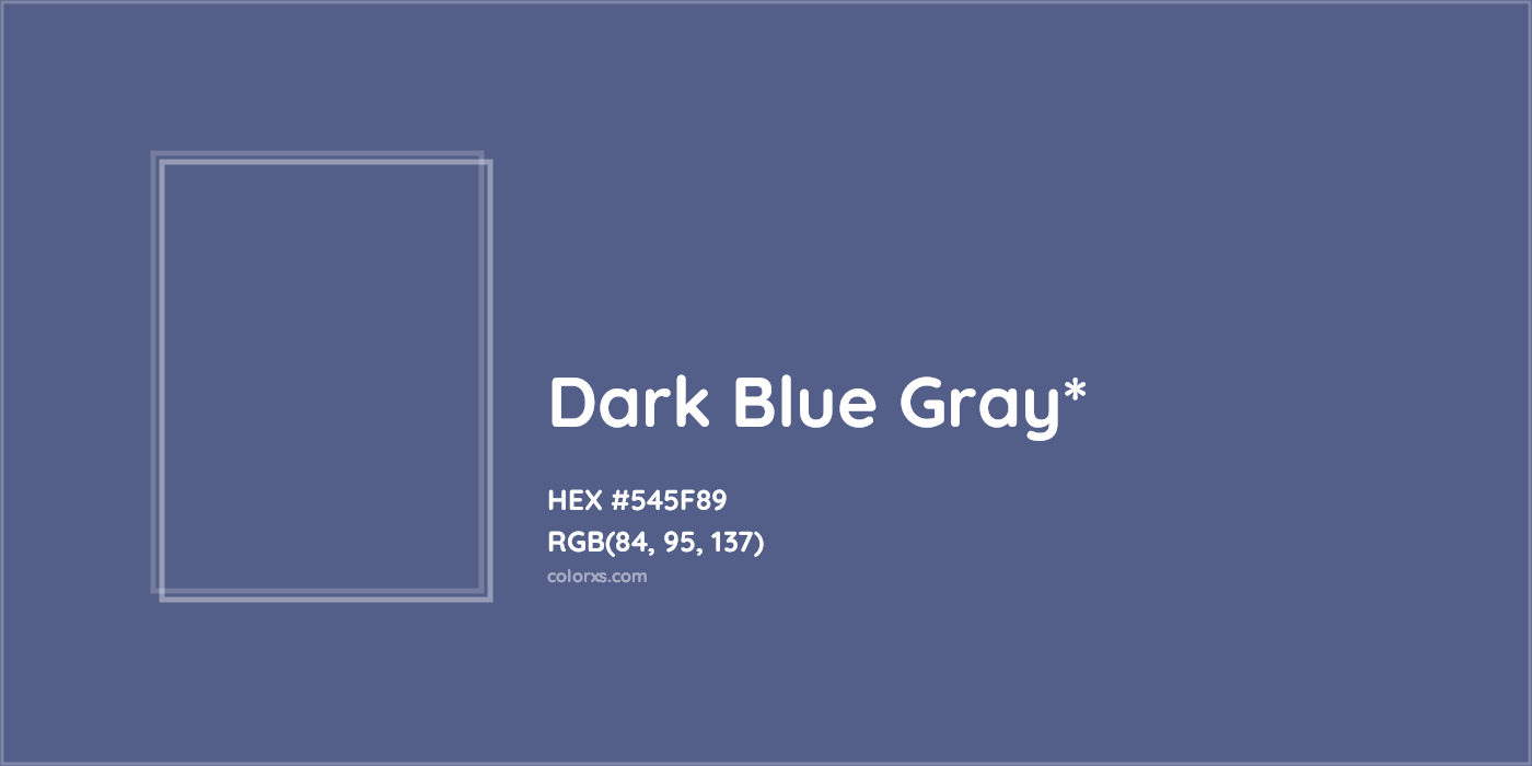 HEX #545F89 Color Name, Color Code, Palettes, Similar Paints, Images