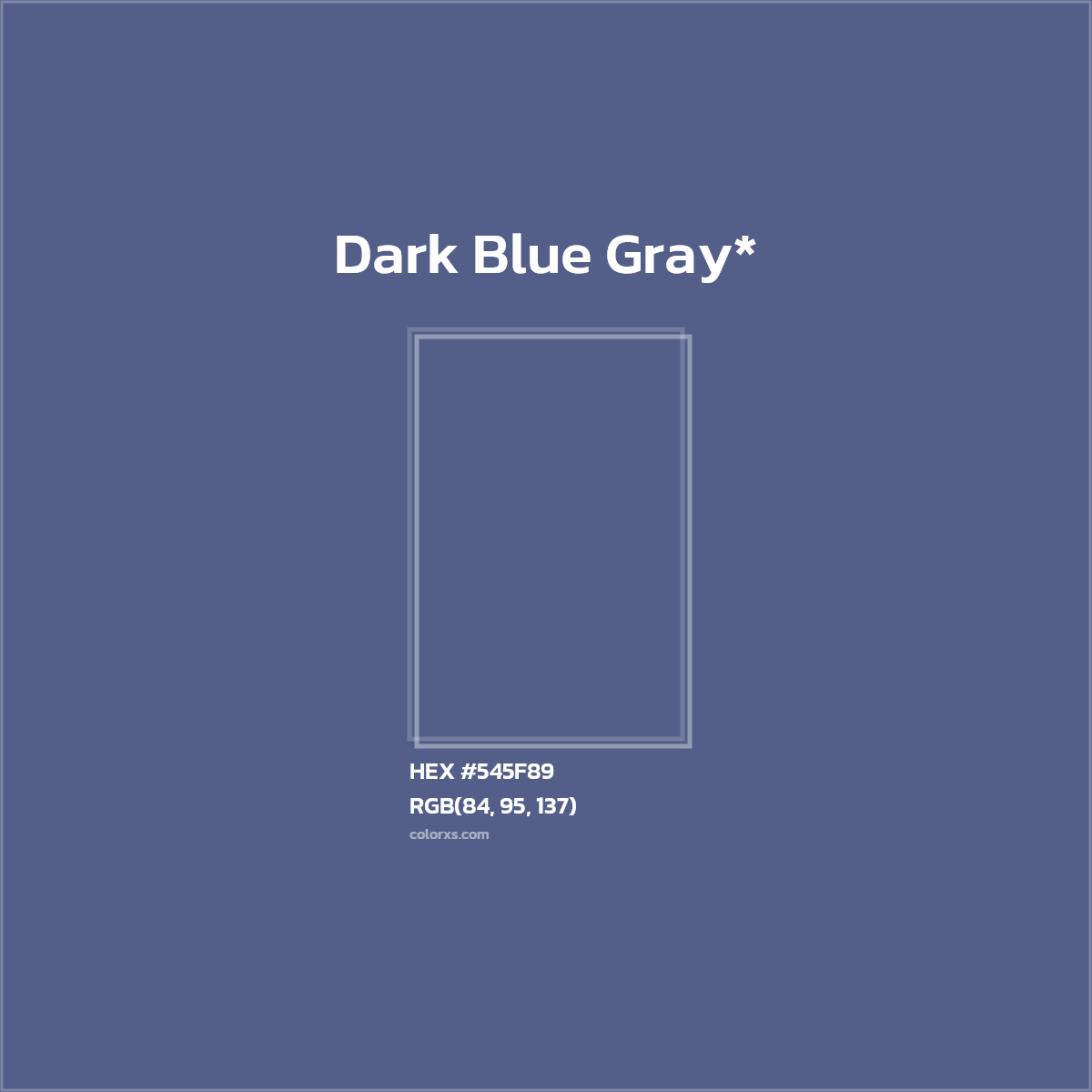 HEX #545F89 Color Name, Color Code, Palettes, Similar Paints, Images