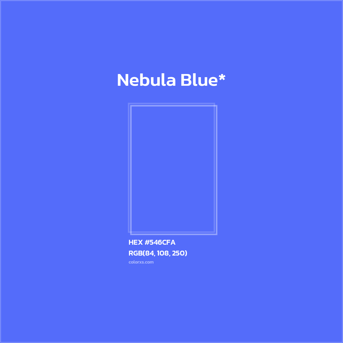 HEX #546CFA Color Name, Color Code, Palettes, Similar Paints, Images