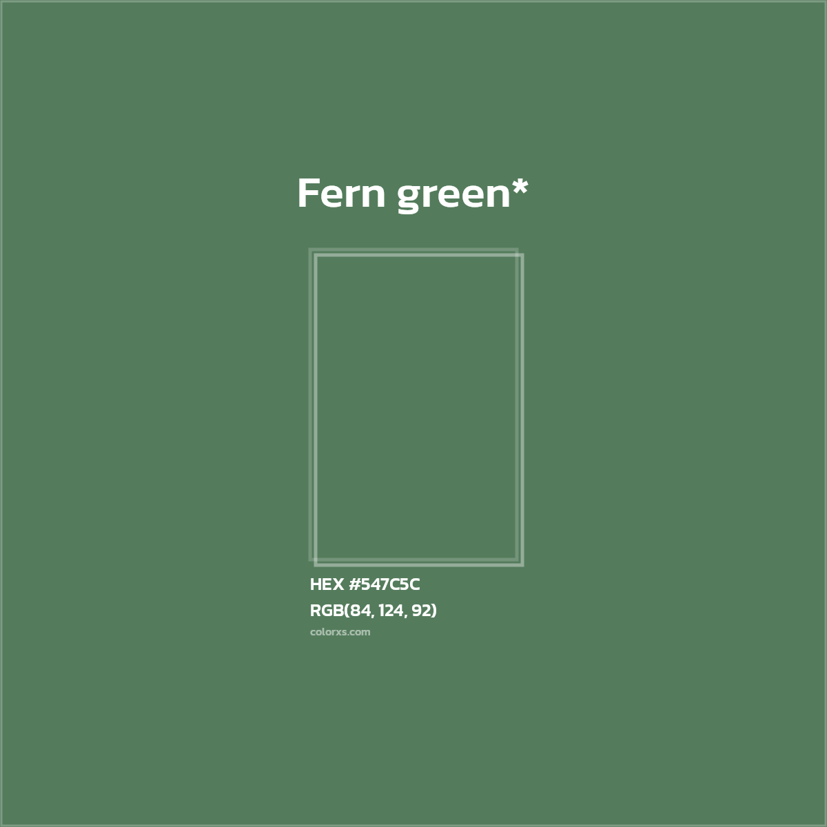 HEX #547C5C Color Name, Color Code, Palettes, Similar Paints, Images