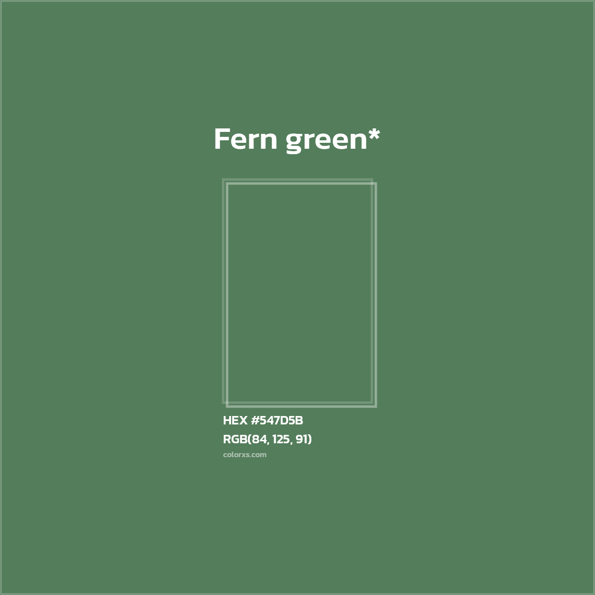 HEX #547D5B Color Name, Color Code, Palettes, Similar Paints, Images