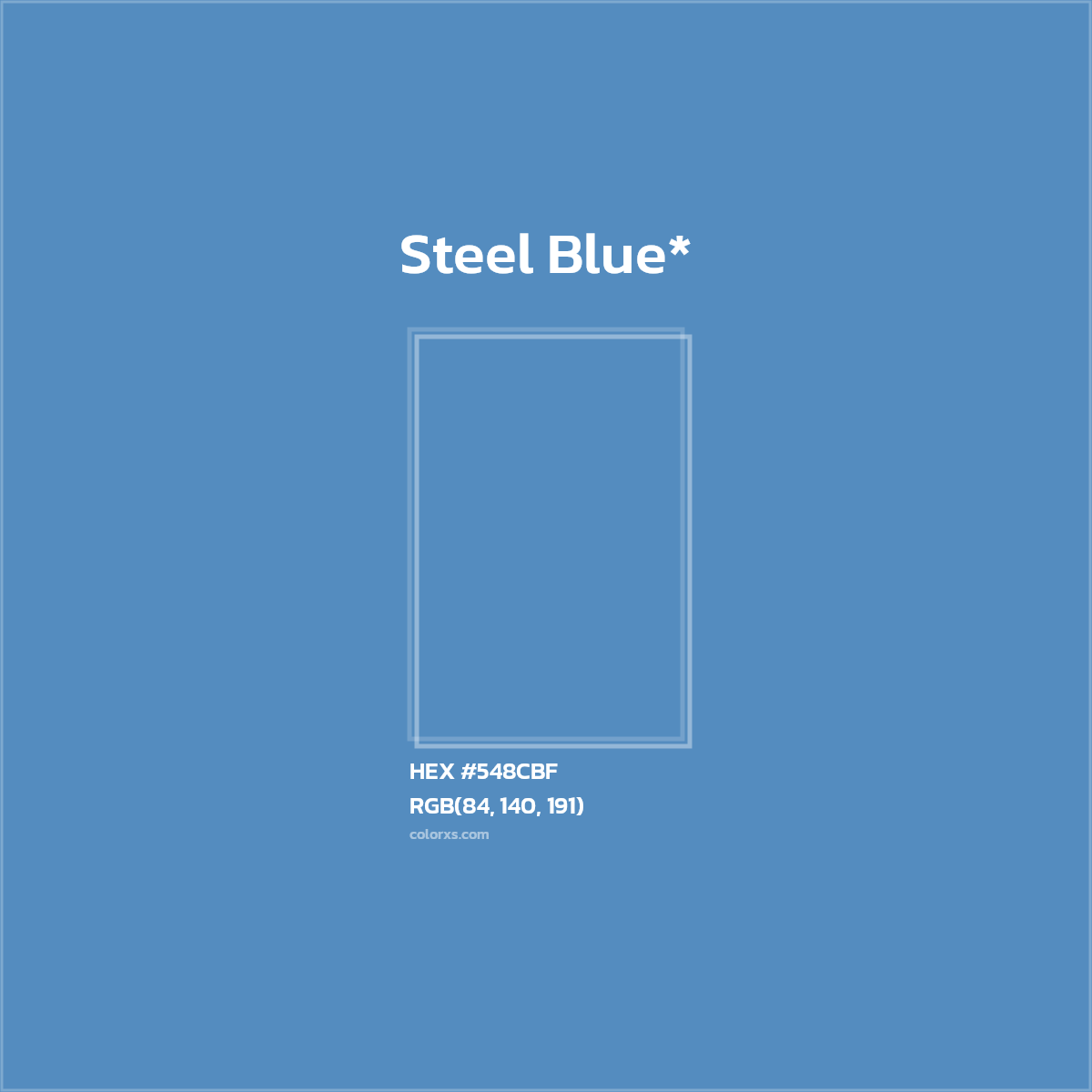 HEX #548CBF Color Name, Color Code, Palettes, Similar Paints, Images