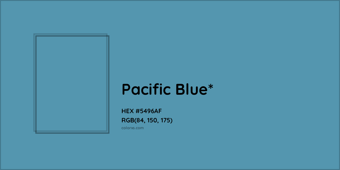 HEX #5496AF Color Name, Color Code, Palettes, Similar Paints, Images