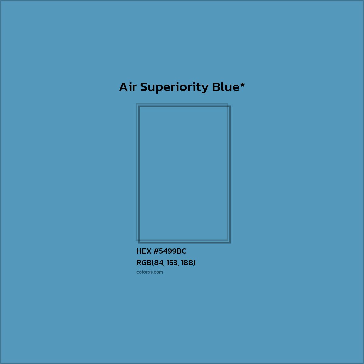 HEX #5499BC Color Name, Color Code, Palettes, Similar Paints, Images
