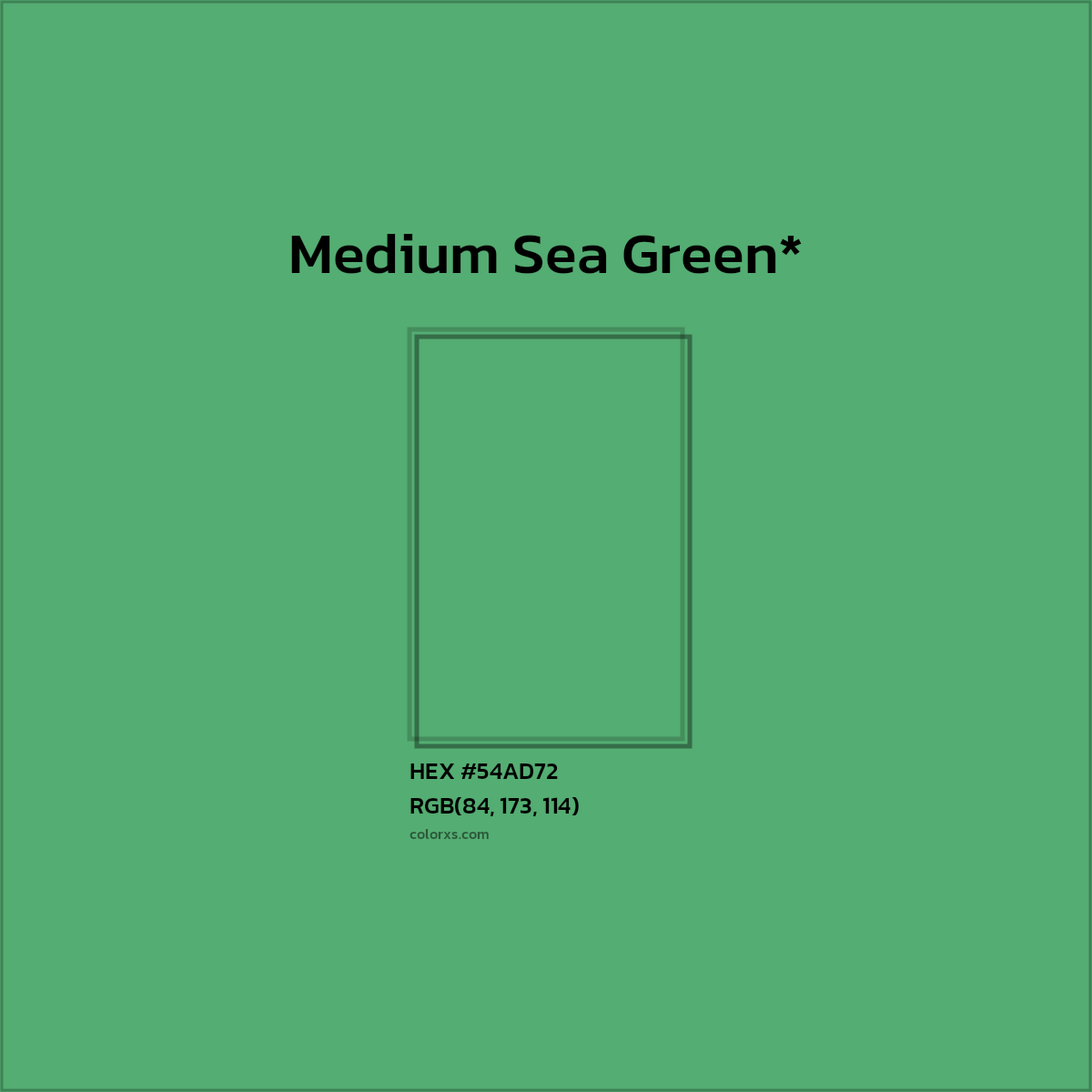 HEX #54AD72 Color Name, Color Code, Palettes, Similar Paints, Images