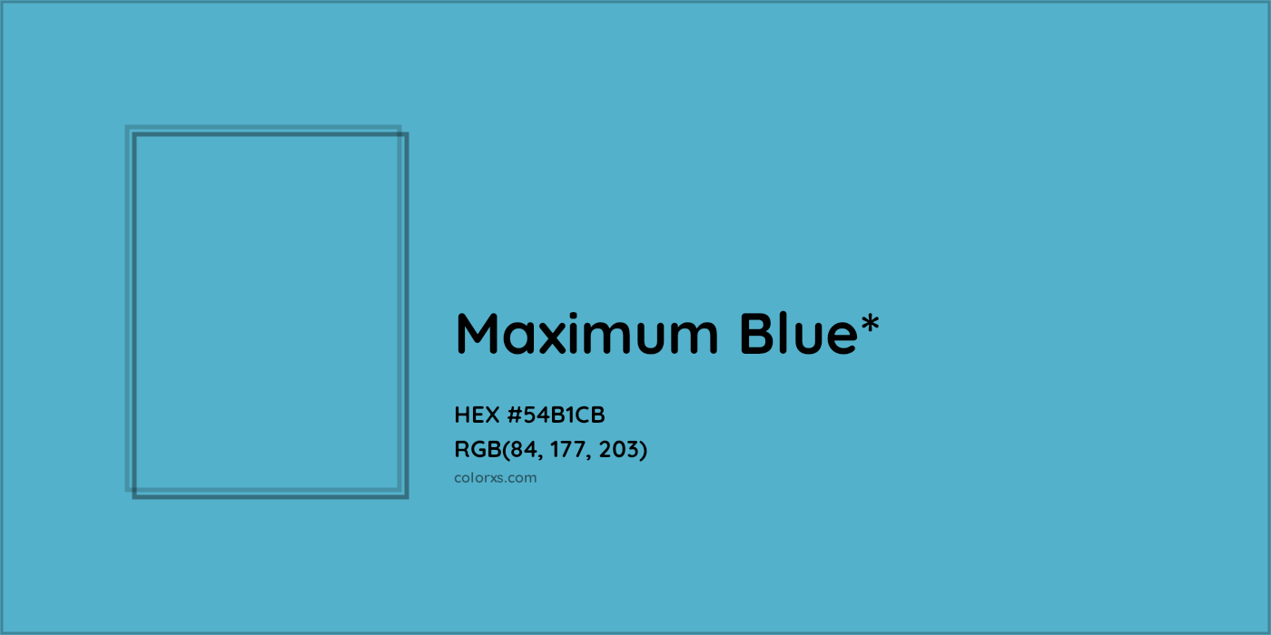 HEX #54B1CB Color Name, Color Code, Palettes, Similar Paints, Images