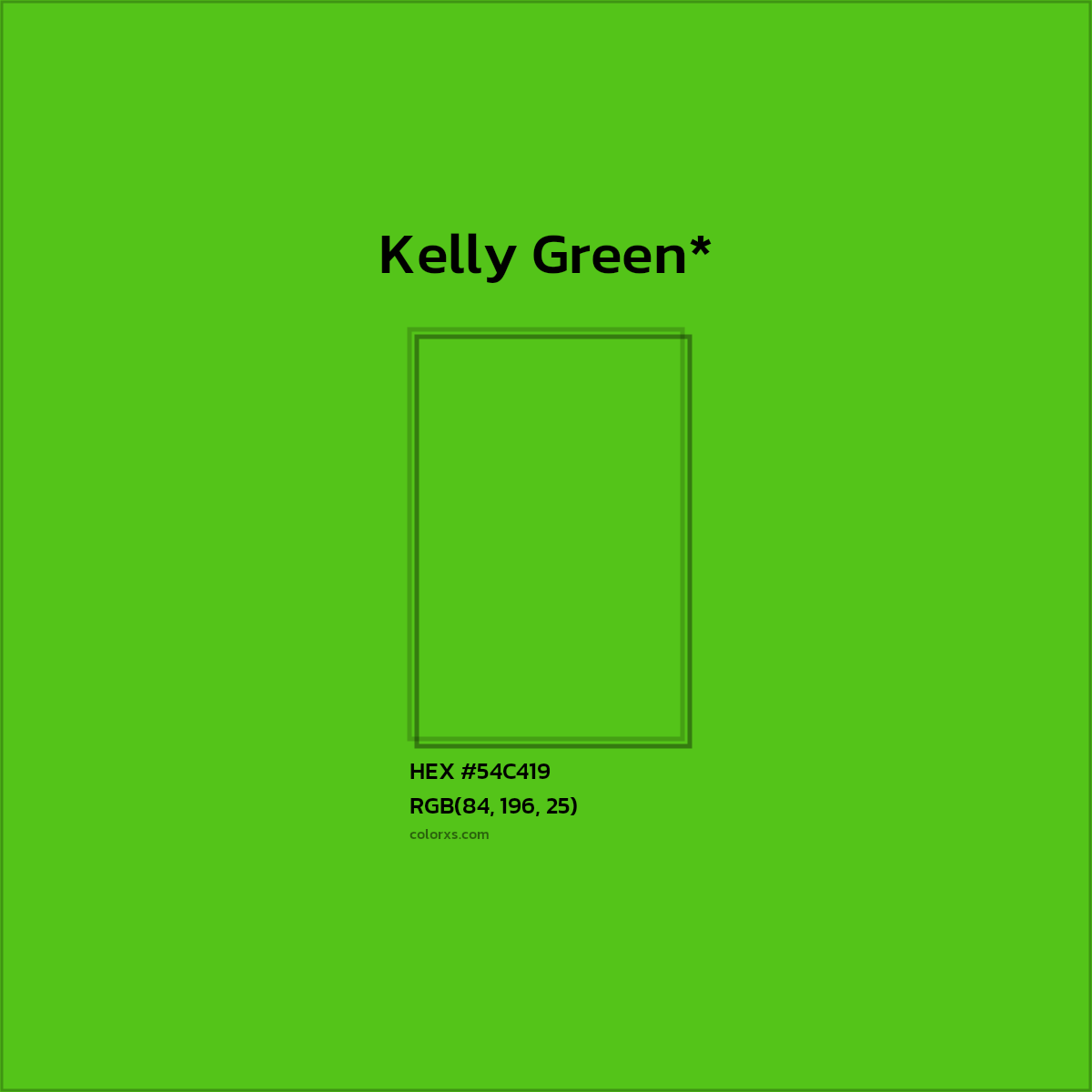 HEX #54C419 Color Name, Color Code, Palettes, Similar Paints, Images