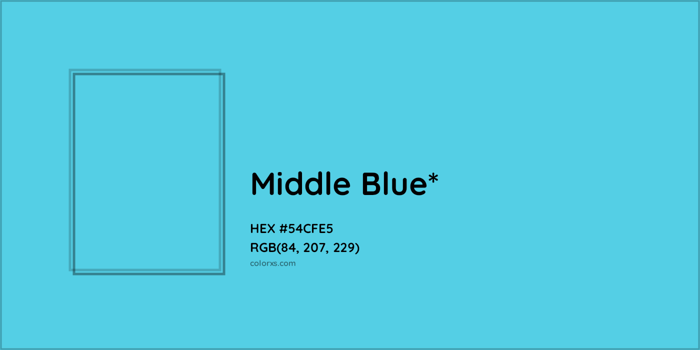 HEX #54CFE5 Color Name, Color Code, Palettes, Similar Paints, Images