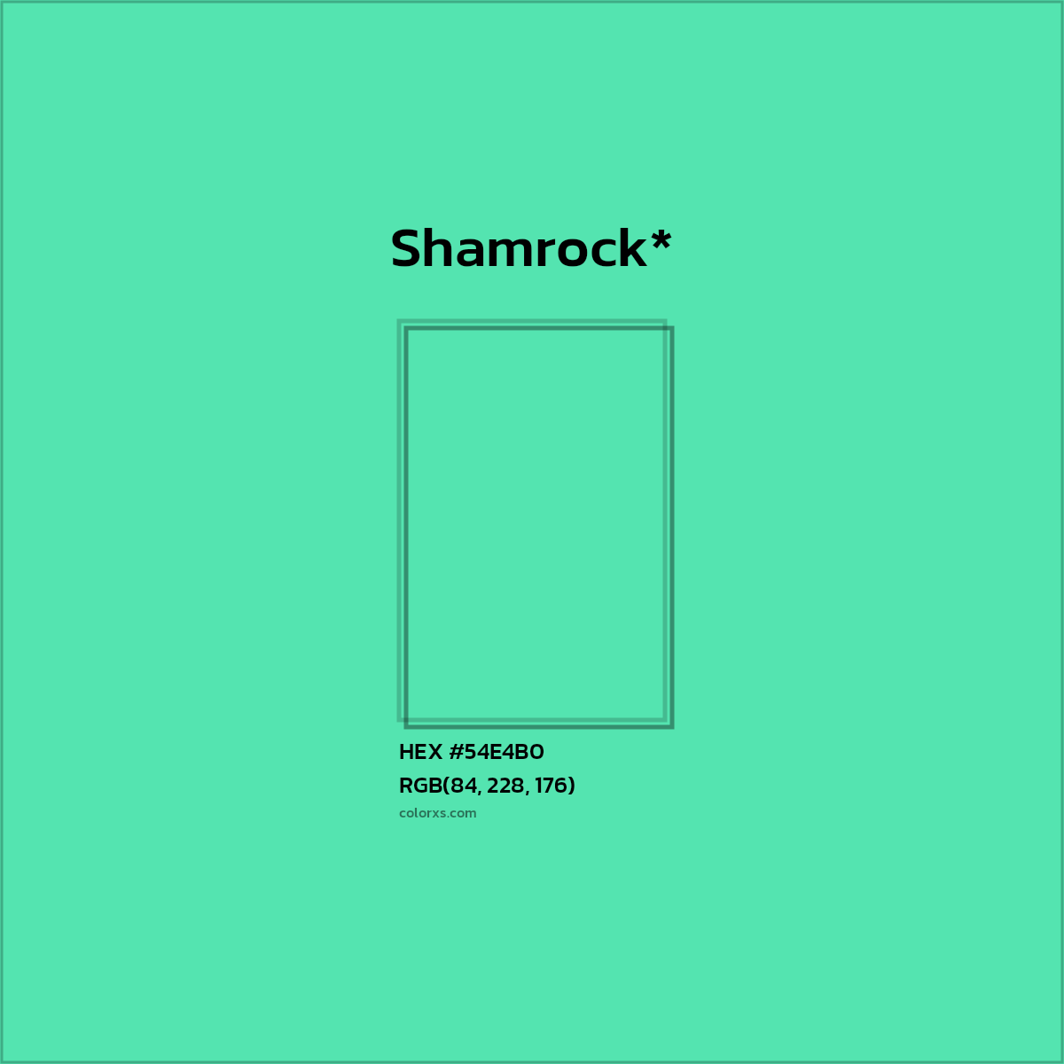 HEX #54E4B0 Color Name, Color Code, Palettes, Similar Paints, Images