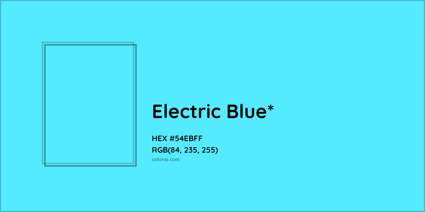 HEX #54EBFF Color Name, Color Code, Palettes, Similar Paints, Images