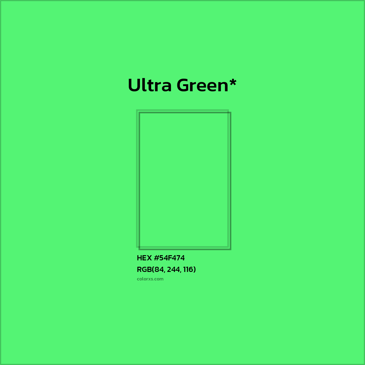 HEX #54F474 Color Name, Color Code, Palettes, Similar Paints, Images