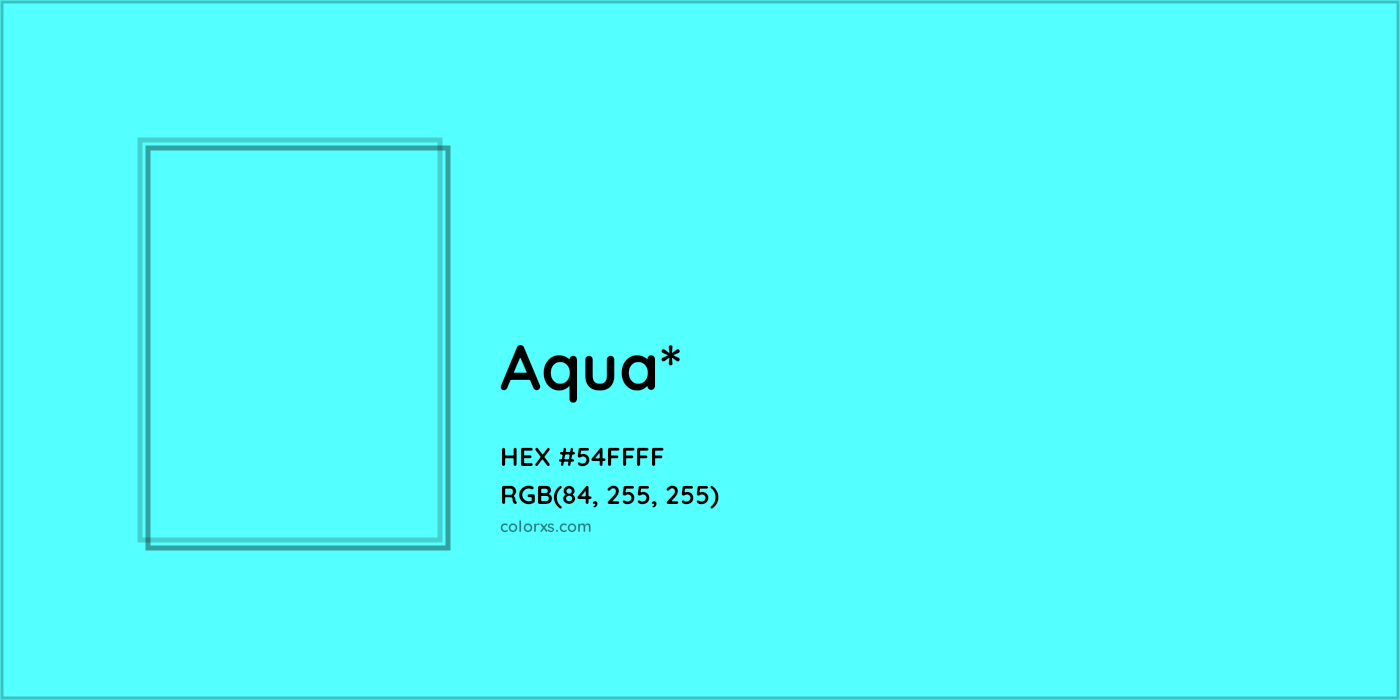 HEX #54FFFF Color Name, Color Code, Palettes, Similar Paints, Images