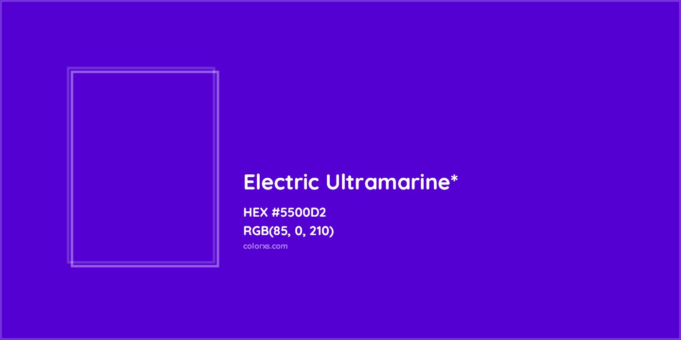 HEX #5500D2 Color Name, Color Code, Palettes, Similar Paints, Images