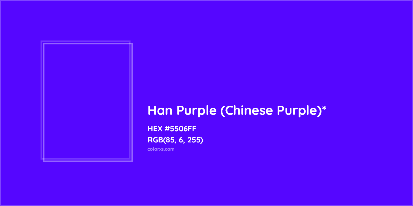 HEX #5506FF Color Name, Color Code, Palettes, Similar Paints, Images