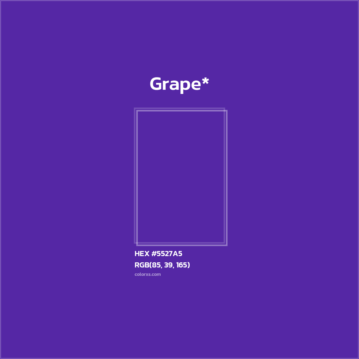 HEX #5527A5 Color Name, Color Code, Palettes, Similar Paints, Images