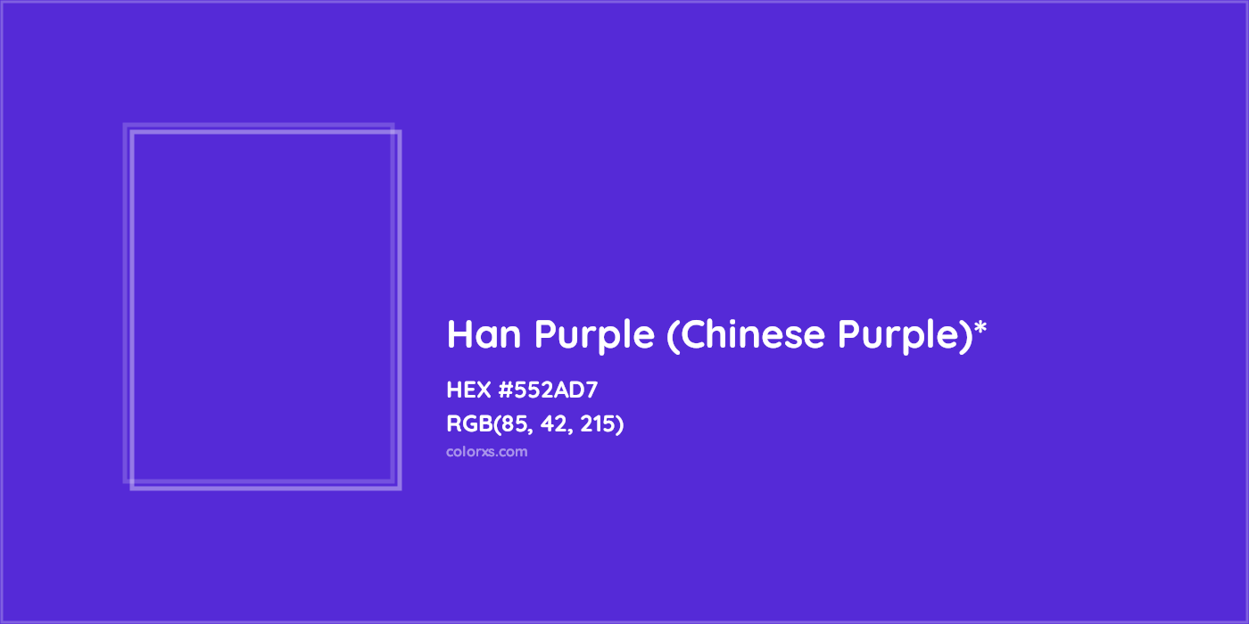 HEX #552AD7 Color Name, Color Code, Palettes, Similar Paints, Images