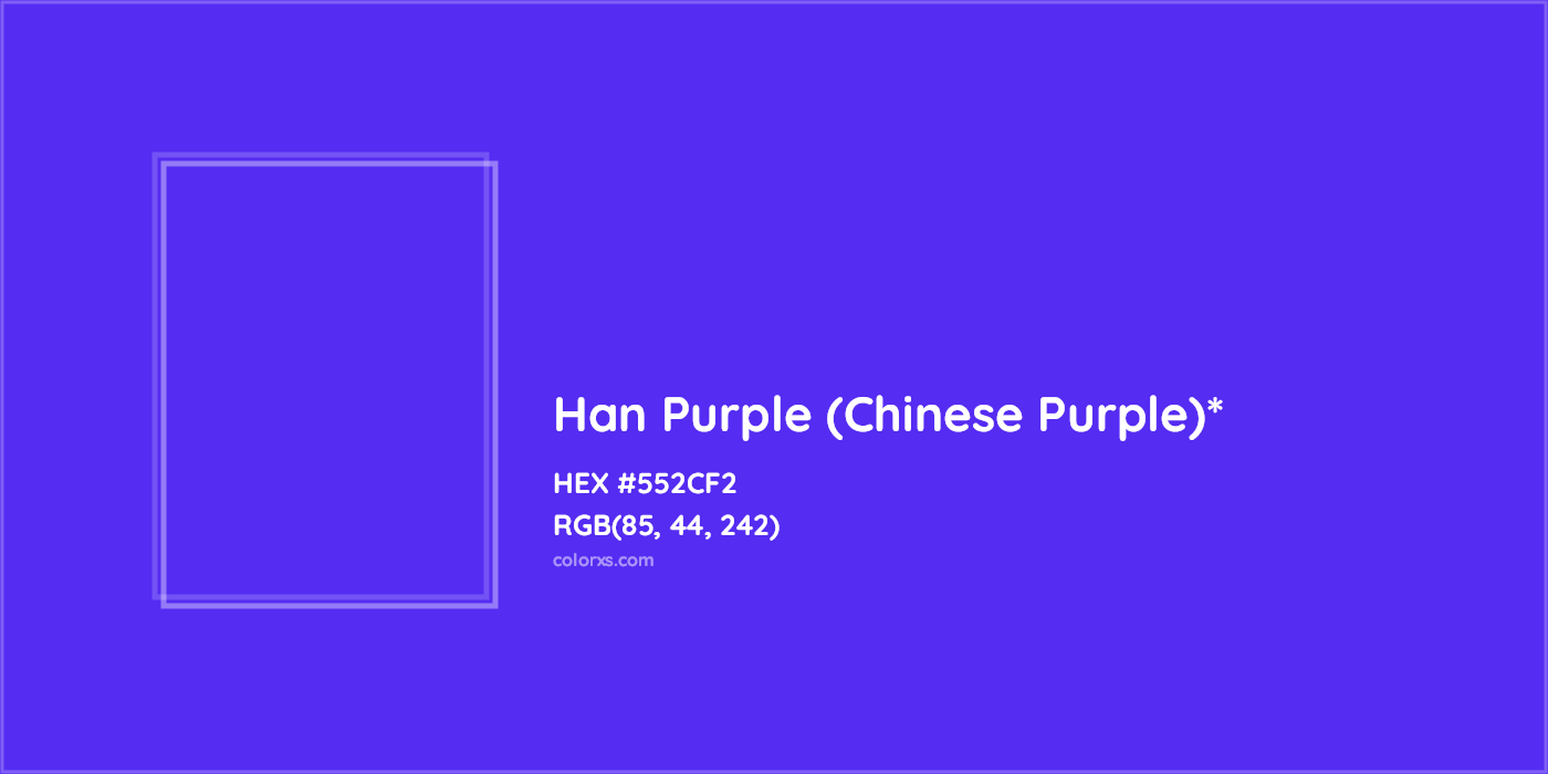 HEX #552CF2 Color Name, Color Code, Palettes, Similar Paints, Images