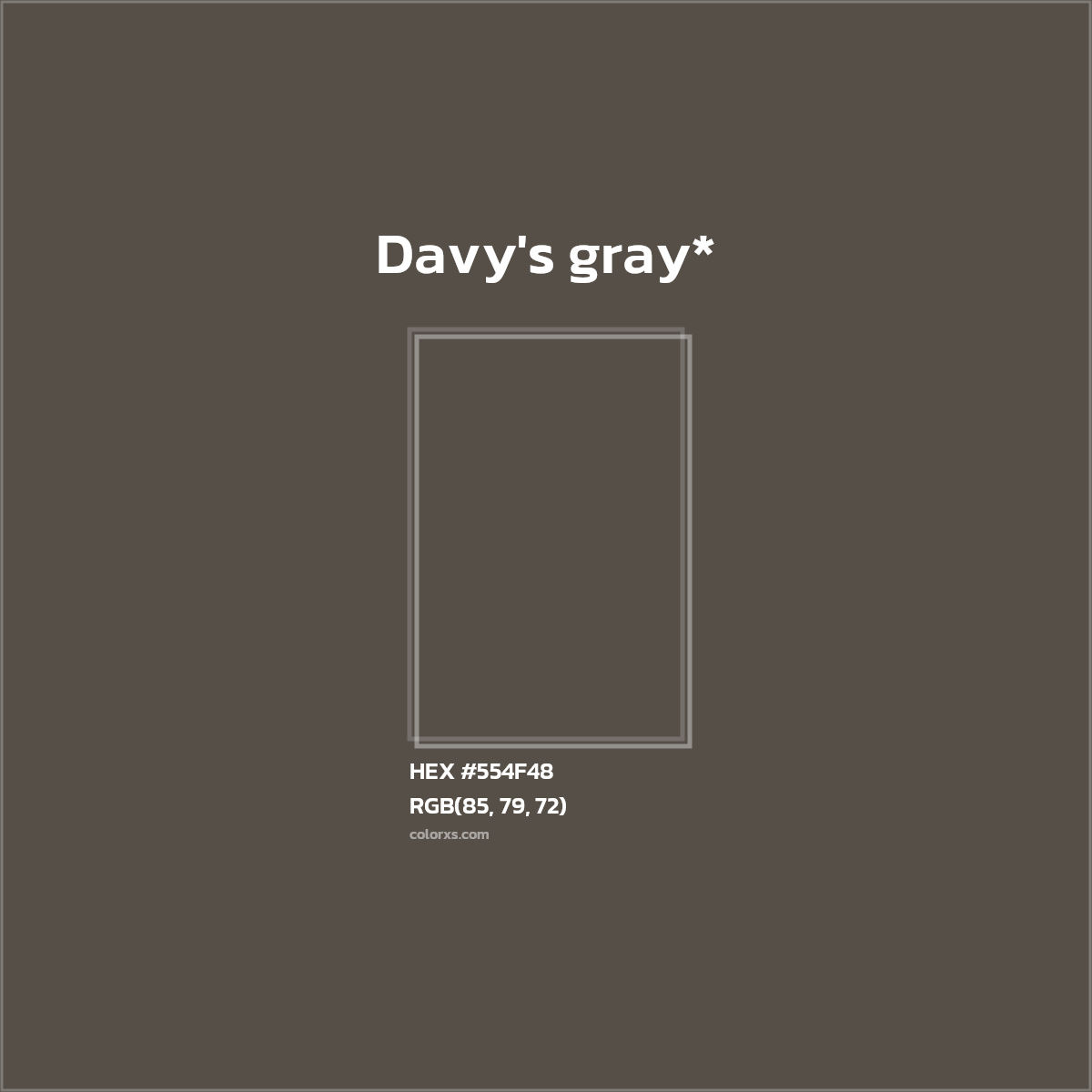 HEX #554F48 Color Name, Color Code, Palettes, Similar Paints, Images