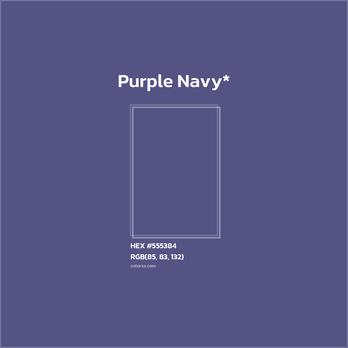 HEX #555384 Color Name, Color Code, Palettes, Similar Paints, Images
