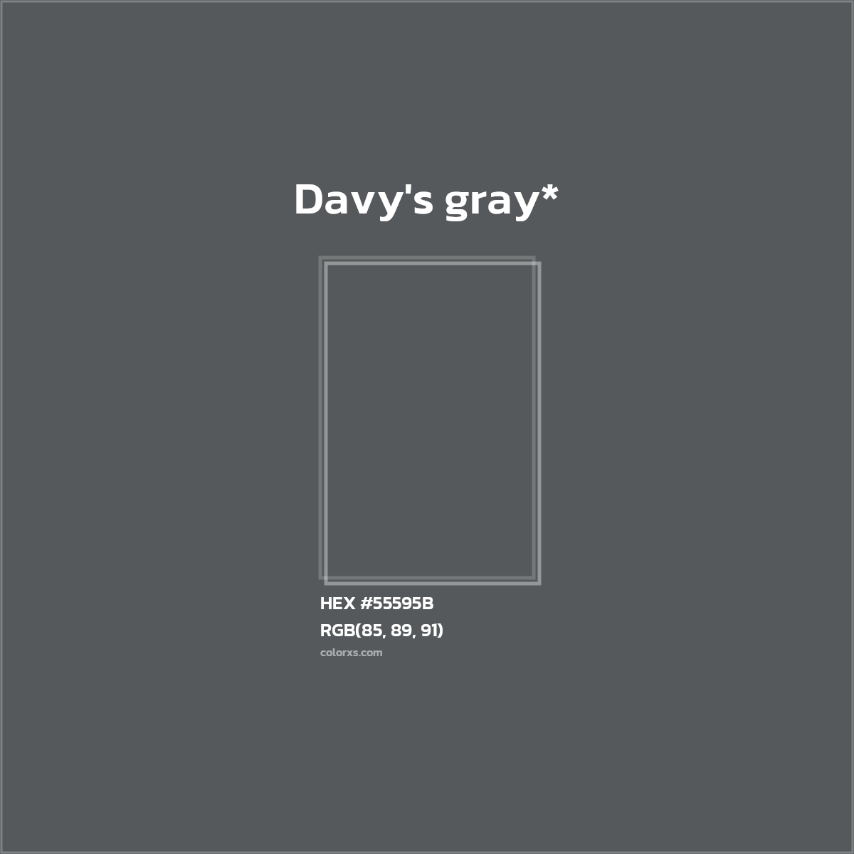 HEX #55595B Color Name, Color Code, Palettes, Similar Paints, Images