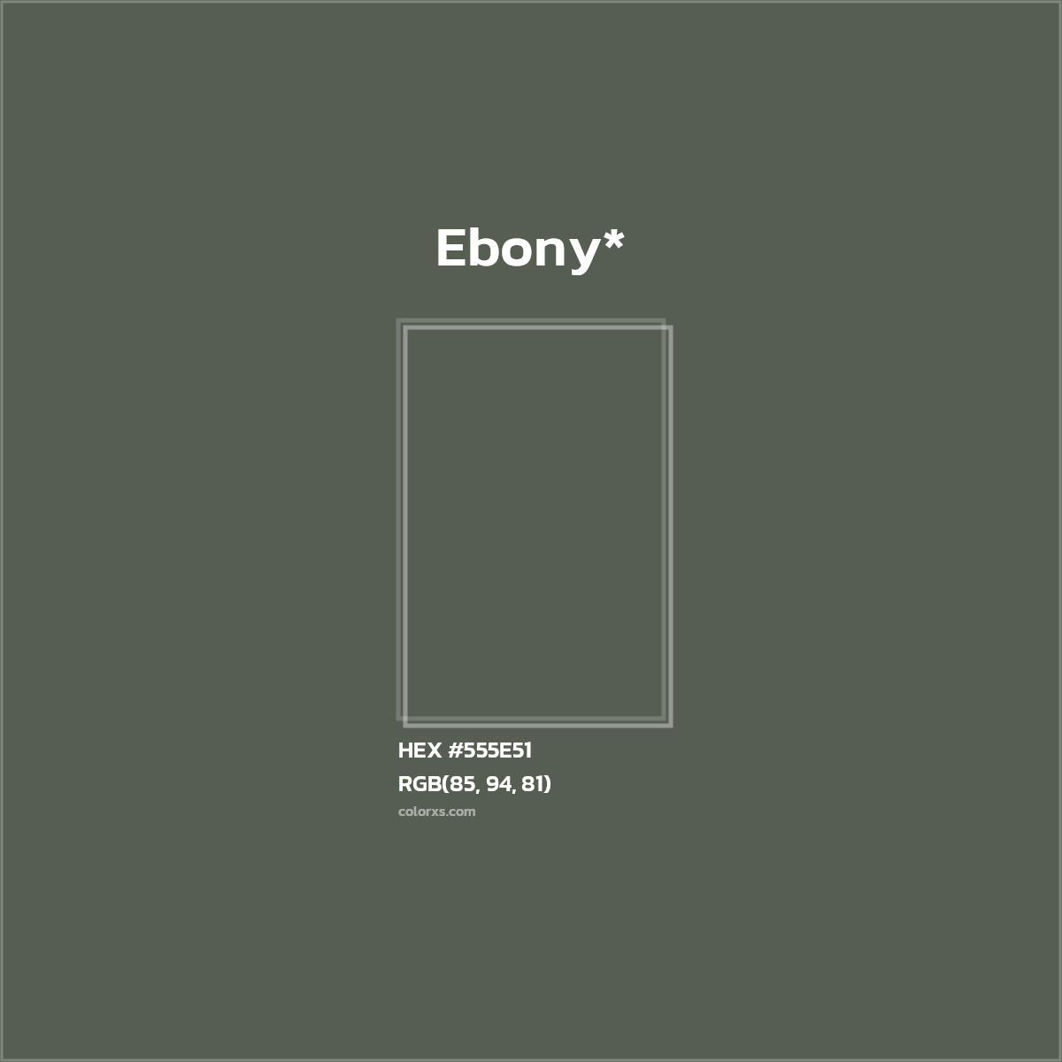 HEX #555E51 Color Name, Color Code, Palettes, Similar Paints, Images